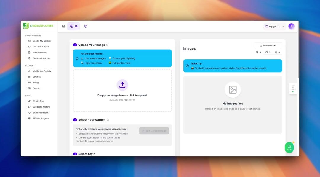 AI Garden Design Process - From Photo to Design