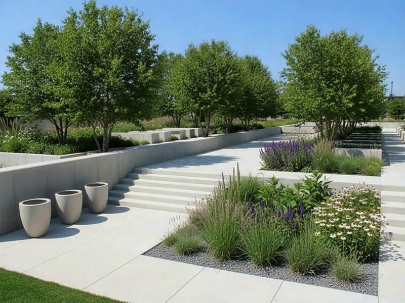 Video walkthrough generated from the photorealistic garden design