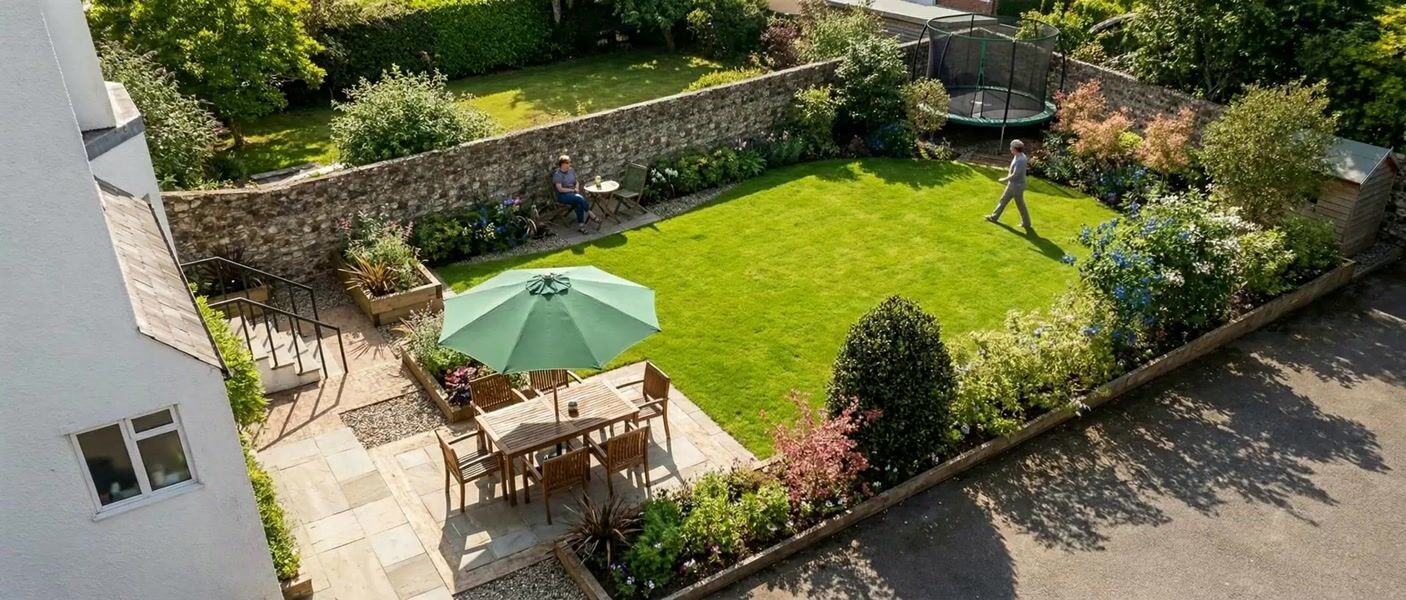 Video walkthrough of the garden created from the 3D model